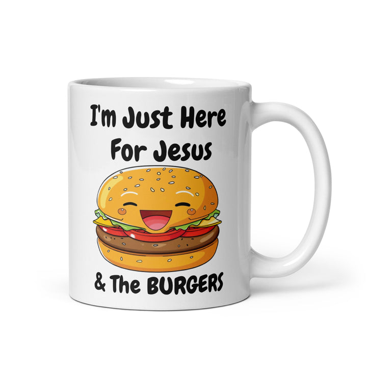 I'm Just Here For Jesus And The Burgers Coffee Mug